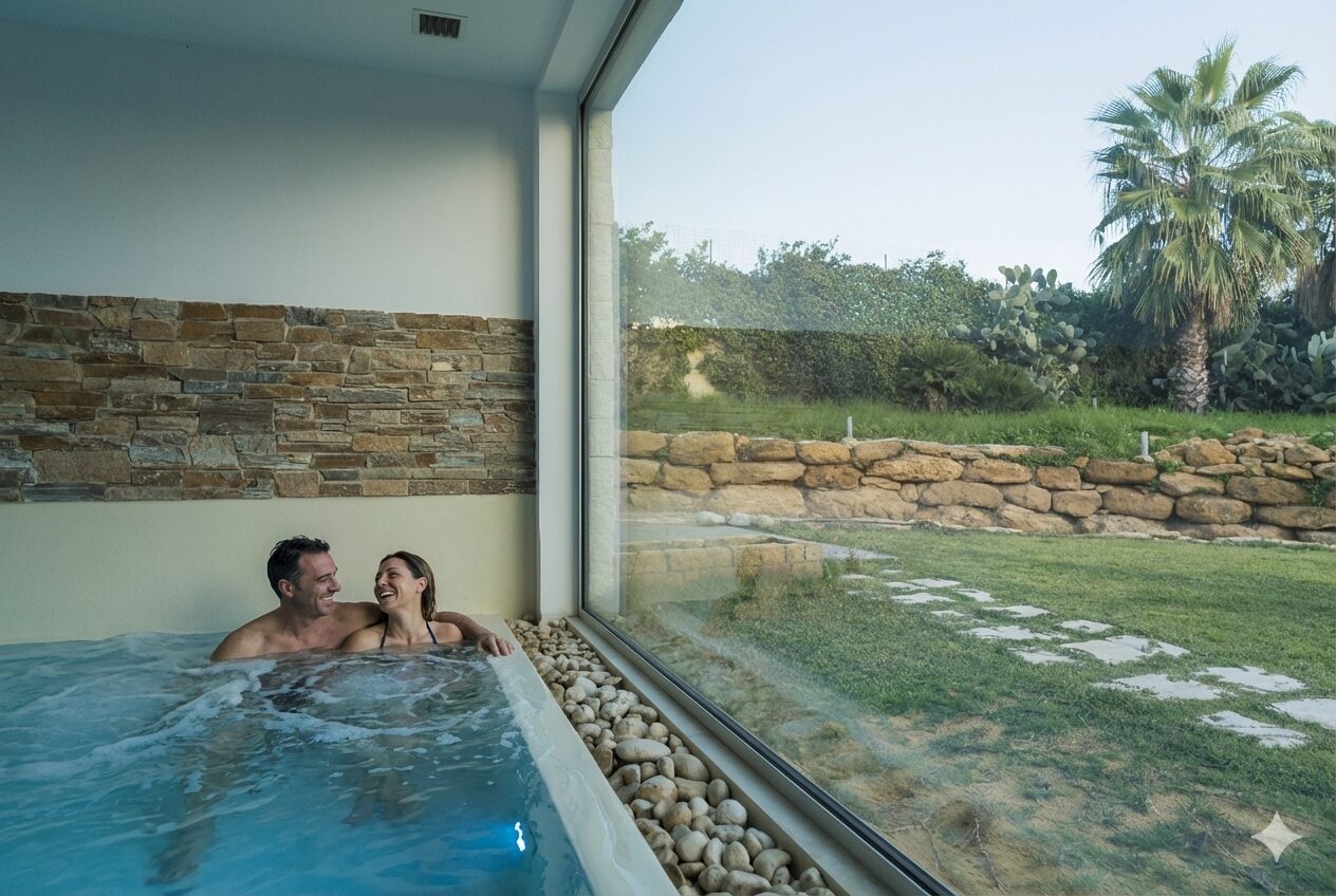 Piscina Spa Coppia AI Il Marchese Hotel Spa